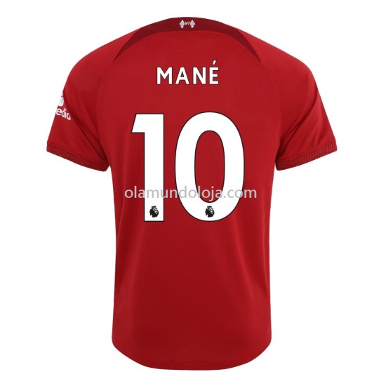 Camisola Liverpool Mane 10 Equipamento Primeiro 2022-2023 Manga Corta
